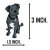ONCEX Cute Puppy Pitbull Bulldog Dog Cartoon Patches Sticker Embroidered Iron On Applique Patch for Backpacks Hat Jeans Jackets T-Shirt Clothing - Image 3