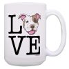 Pitbull Coffee Mug Pitbull Love Pitbull Mom Gifts Pitbull Dad Gifts 15-oz Coffee Mug Tea Cup White