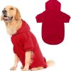 Basic Dog Hoodie - Soft and Warm Dog Hoodie Sweater with Leash Hole and Pocket, Dog Winter Coat, Cold Weather Clothes for XS-XXL Dogs