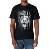 Patriotic Pitbull American Flag Dog Lover T-Shirt - Image 2