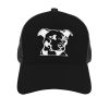 QHAIYAOLUN Love My Pitbull Mesh Baseball Hat Adjustable Curved Brim Baseball Cap Unisex Black - Image 6