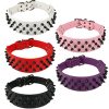 Dogs Kingdom Leather Black Spiked Studded Dog Collar 2" Wide, 31 Spikes 52 Studdeds Pit Bull, Boxer Collar - Image 4