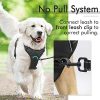 rabbitgoo Dog Harness, No-Pull Pet Harness with 2 Leash Clips, Adjustable Soft Padded Dog Vest, Reflective No-Choke Pet Oxford Vest with Easy Control Handle for Large Dogs, Black, L - Image 7