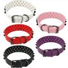 Dogs Kingdom Leather Black Spiked Studded Dog Collar 2" Wide, 31 Spikes 52 Studdeds Pit Bull, Boxer Collar - Image 3