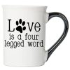 Cottage Creek 16oz Ceramic Coffee Mug, Dog Lover's Gift, Dog Mom, Dog Dad, Hand-Dipped Glaze, Microwave Safe, Dishwasher Safe, BPA Free