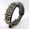 Pet Artist 2" Wide Luxury Genuine Leather Spiked Studded Dog Collars for Medium & Large Dogs,Black,XL,Neck for 21-24" - Image 8