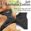 rabbitgoo Dog Harness, No-Pull Pet Harness with 2 Leash Clips, Adjustable Soft Padded Dog Vest, Reflective No-Choke Pet Oxford Vest with Easy Control Handle for Large Dogs, Black, L - Image 9