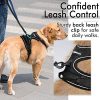 rabbitgoo Dog Harness, No-Pull Pet Harness with 2 Leash Clips, Adjustable Soft Padded Dog Vest, Reflective No-Choke Pet Oxford Vest with Easy Control Handle for Large Dogs, Black, L - Image 6