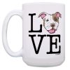 Pitbull Coffee Mug Pitbull Love Pitbull Mom Gifts Pitbull Dad Gifts 15-oz Coffee Mug Tea Cup White - Image 6