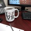 Pitbull Coffee Mug Pitbull Love Pitbull Mom Gifts Pitbull Dad Gifts 15-oz Coffee Mug Tea Cup White - Image 3