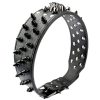 Serijoars Spiked Studded Dog Collar, PU Leather Dog Collar, Adjustable Pet Collars for Medium or Large Breed Pet (XL, Gold Brown2) - Image 3