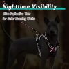 BARKBAY No Pull Pet Harness Dog Harness Adjustable Outdoor Pet Vest 3M Reflective Oxford Material Vest for PINK Dogs Easy Control for Small Medium Large Dogs (L) - Image 6
