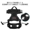 BARKBAY No Pull Dog Harness Front Clip Heavy Duty Reflective Easy Control Handle for Large Dog Walking(Black,L) - Image 3