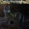 WINGOIN Green Harness with Handle Tactical Dog Harness Vest for Large Medium Dogs No Pull Adjustable Reflective K9 Military Dog Vest Harnesses for Walking, Hiking, Training(M) - Image 2
