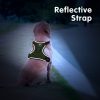 PoyPet Reflective Soft Breathable Mesh Dog Harness Choke-Free Double Padded Vest with Adjustable Neck and Chest(Military Green,M) - Image 2
