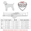 Didog 2" Width Bandana Style Scarf Leather Dog Collar, Spiked Studded Fit Dalmatian Pit bull Terrier,Brown XL Size - Image 5