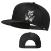 Flat Bill Hats for Men Anger Pitbull Lids Animal Paws Hat Mens Snapback Hats Flat Brim Black Trucker Dad Baseball Cap Cool Boys Caps Adjustable Snap Back Adults