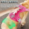 BARKBAY No Pull Dog Harness Large Step in Reflective Dog Harness with Front Clip and Easy Control Handle for Walking Training Running with ID tag Pocket(Pink,L) - Image 7