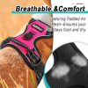 BARKBAY No Pull Pet Harness Dog Harness Adjustable Outdoor Pet Vest 3M Reflective Oxford Material Vest for PINK Dogs Easy Control for Small Medium Large Dogs (L) - Image 2