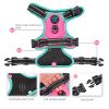 PHOEPET 2019 Upgraded No Pull Dog Harness, Reflective Adjustable Vest, with a Training Handle + 2 Metal Leash Hooks+ 3 Snap Buckles +4 Slide Buckles(L, Pink) - Image 6