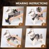 SlowTon No Pull Dog Harness, Heavy Duty No Choke Pet Harness with 2 Leash Clips and Easy Control Vertical Handle, Adjustable Soft Padded Dog Vest for Small, Medium and Large Dogs(Black,X-Large) - Image 3