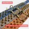 The Mighty Large Spiked Studded Dog Collar - Protect Your Dog's Neck from Bites, Durable & Stylish, for Large Dogs (Brown S) - Image 2