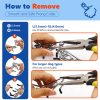 Supet Dog Prong Collar, Adjustable Dog Pinch Training Pinch Collar with Quick Release Buckle for Small Medium Large Dogs(Packed with One Extra Links) - Image 4