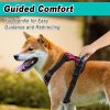 BARKBAY No Pull Pet Harness Dog Harness Adjustable Outdoor Pet Vest 3M Reflective Oxford Material Vest for PINK Dogs Easy Control for Small Medium Large Dogs (L) - Image 7