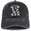 Dog Mom Gifts for Women, Dog Stuff for Dogs Mom Hat, Embroidered Pitbull Mom Hats, Mothers Day Birthday Gift for Mama Dog Lover, Adjustable Denim Cotton Summer Dad Baseball Cap