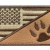 Antrix 3 Pcs American Flag/Service Dog K9 Paw Tracker Tactical Dog Police Dog Army Dog Patch with Hook & Loop Fastener Emblem Patch for Medium and Large Dog Vests Dog Harness Dog Clothes - Image 7