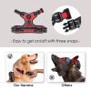 PHOEPET No Pull Dog Harness Medium Reflective Front Clip Vest with Handle,Adjustable 2 Metal Rings 3 Buckles[Easy to Put on & Take Off](M, Red) - Image 6