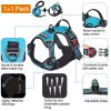 tobeDRI No Pull Dog Harness Adjustable Reflective Oxford Easy Control Medium Large Dog Harness with A Free Heavy Duty 5ft Dog Leash (L (Neck: 18"-25.5", Chest: 24.5"-33"), Blue Harness+Leash) - Image 5