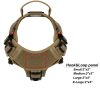 ICEFANG GN1 Reflective Tactical Dog Harness Large sized,Military-Style MOLLE K9 Dog Vest with 2X Metal Buckles,Adjustable Pet Harness, No Pulling Front Leash Clip (Large (Pack of 1), Brown) - Image 3