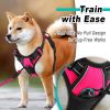 BARKBAY No Pull Pet Harness Dog Harness Adjustable Outdoor Pet Vest 3M Reflective Oxford Material Vest for PINK Dogs Easy Control for Small Medium Large Dogs (L) - Image 9