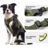 WINGOIN Green Harness with Handle Tactical Dog Harness Vest for Large Medium Dogs No Pull Adjustable Reflective K9 Military Dog Vest Harnesses for Walking, Hiking, Training(M) - Image 6