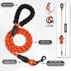 Juqiboom No Pull Dog Harness with A Free Heavy Duty 5ft Dog Leash, Adjustable Soft Padded Dog Vest, Reflective No-Choke Pet Oxford Vest with Easy Control Handle for Small and Large Dogs(Orange, Small) - Image 5