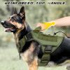 WINGOIN Green Harness with Handle Tactical Dog Harness Vest for Large Medium Dogs No Pull Adjustable Reflective K9 Military Dog Vest Harnesses for Walking, Hiking, Training(M) - Image 4