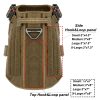 ICEFANG GN1 Reflective Tactical Dog Harness Large sized,Military-Style MOLLE K9 Dog Vest with 2X Metal Buckles,Adjustable Pet Harness, No Pulling Front Leash Clip (Large (Pack of 1), Brown) - Image 4