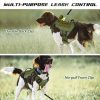 WINGOIN Green Harness with Handle Tactical Dog Harness Vest for Large Medium Dogs No Pull Adjustable Reflective K9 Military Dog Vest Harnesses for Walking, Hiking, Training(M) - Image 5
