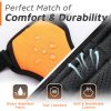 Eagloo Dog Harness for Large Dogs, No Pull Service Vest with Reflective Strips and Control Handle, Adjustable and Comfortable for Easy Walking, No Choke Pet Harness with 2 Metal Rings, Orange, L - Image 4