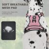 FURRYFECTION Dog Harness | No Pull Dog Harness | Reflective Oxford | Padded Handle | 4 Adjustable Straps | 2 Leash Clips | No Choke Pet Vest Harness for Small Medium Large Dogs | Pink | L - Image 2