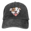 Pit Bull Baseball Cap Dog Cowboy Hat Men Women Baseball Caps Vintage Washed Funny