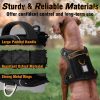 rabbitgoo Dog Harness for Large Dogs No Pull, Tactical Service Dog Vest with Molle and Control Handle, Adjustable and Reflective Military Pet Harness for Easy Walking and Training, Black, L - Image 7