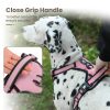 FURRYFECTION Dog Harness | No Pull Dog Harness | Reflective Oxford | Padded Handle | 4 Adjustable Straps | 2 Leash Clips | No Choke Pet Vest Harness for Small Medium Large Dogs | Pink | L - Image 5