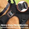 rabbitgoo Tactical Dog Harness for Large Dogs, Heavy Duty Dog Harness with Handle, No-Pull Service Dog Vest Large Breed, Adjustable Military Dog Vest Harness for Training Hunting Walking, Black, L - Image 7