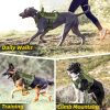 WINGOIN Green Harness with Handle Tactical Dog Harness Vest for Large Medium Dogs No Pull Adjustable Reflective K9 Military Dog Vest Harnesses for Walking, Hiking, Training(M) - Image 3