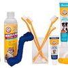 Arm & Hammer for Pets Tartar Control Kit for Dogs | Contains Toothpaste, Toothbrush & Fingerbrush | Reduces Plaque & Tartar Buildup | Safe for Puppies, 3-Piece , Beef Flavor - Image 2