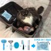 MASTER QUEEN Dog Brush Dog Grooming Kit 5PCS - Dog Brushes for Grooming, Dog Brush for Shedding,Puppy Brush and Flea Comb for Dogs, Slicker Brush for Dogs Comb and Dog Hair Brush Set Blue - Image 2