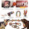 Dog Toys for Aggressive Chewers 13 Pack?Indestructible Tug of War Toys for Small, Medium, Large Dog Breeds , Teeth Cleaning Chew Toys Pet Interactive Rope Toys, Plush with Stuffing Toys for Puppy - Image 7