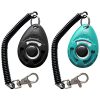 HoAoOo Pet Training Clicker with Wrist Strap - Dog Training Clickers (New Black + Blue) - Image 5